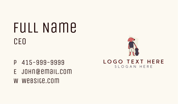 Skateboard Pet Dog  Business Card Design Image Preview