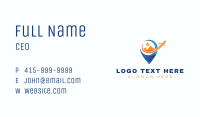 Pin Plane Vacation Business Card Image Preview