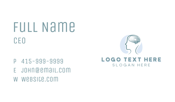 Psychology Mental Health Counseling Business Card Design Image Preview