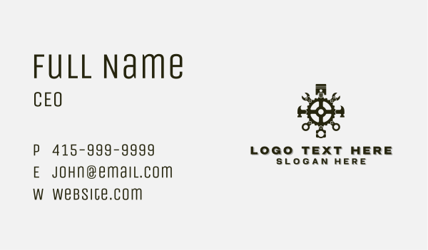 Industrial Tools Handyman Business Card Design Image Preview