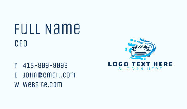 Car Splash Automotive Business Card Design Image Preview