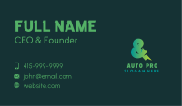 Bold Ampersand Font Business Card Image Preview