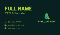 Bold Ampersand Font Business Card Preview