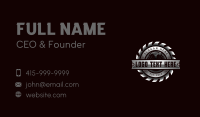 Woodwork Hammer Saw Business Card Image Preview