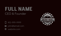 Woodwork Hammer Saw Business Card Image Preview