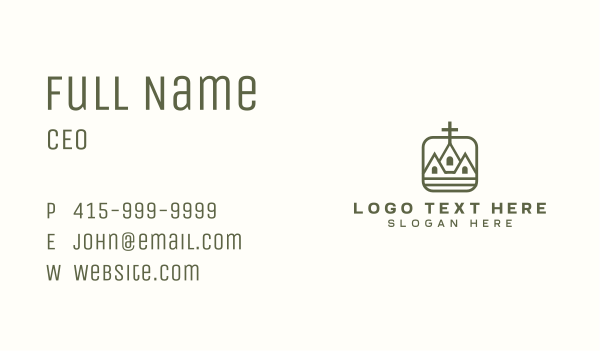 Divine Fellowship Church  Business Card Design Image Preview