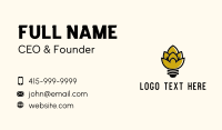 Malt Lightbulb Craft Distillery Business Card Design