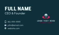 Golf Ball Sports Business Card Design