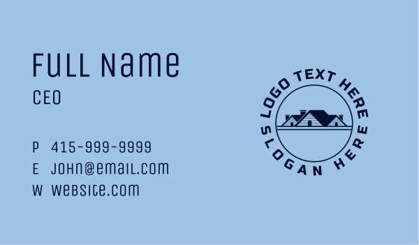Home Property Roofing Badge Business Card Design Image Preview