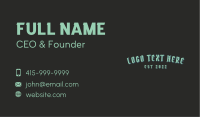 Classic Boutique Wordmark Business Card Image Preview