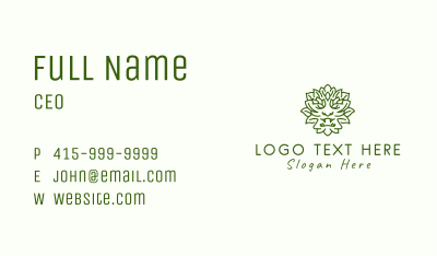 Green Leaf Monster  Business Card Image Preview