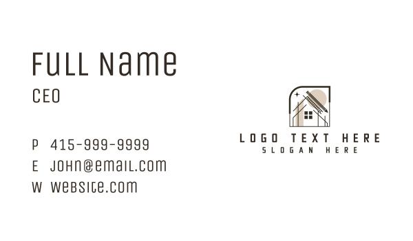 Architecture House Plan Business Card Design Image Preview