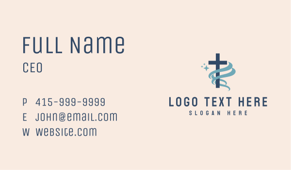 Sacred Cross Church Business Card Design Image Preview