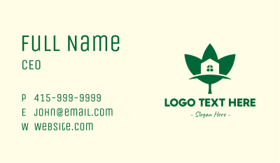 Eco Friendly House Business Card Image Preview