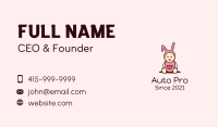 Baby Bunny Costume Business Card Design