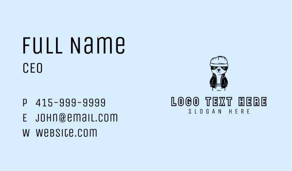 Puppy Dog Streetwear Business Card Design Image Preview