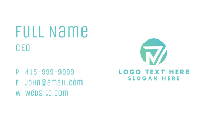 Geometric PD Badge Business Card Image Preview