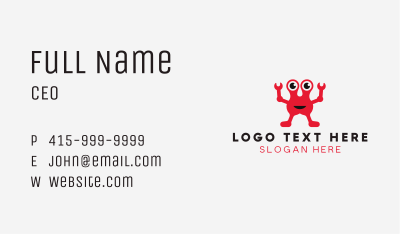 Robot Crab Technology Business Card Image Preview