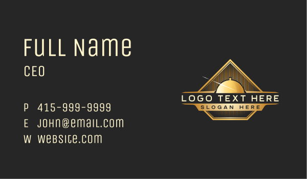 Premium Cloche Culinary Business Card Design Image Preview