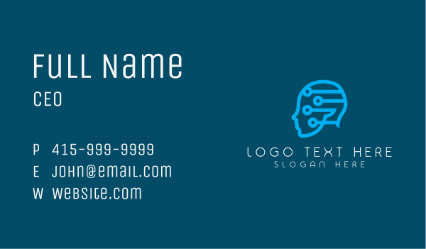 Neurology Mental Therapy Business Card Design Image Preview