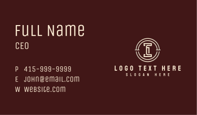 Premium Startup Letter A Business Card Image Preview