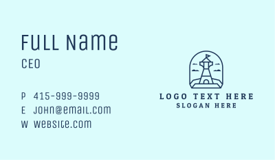 Sky Lighthouse Turret  Business Card Image Preview