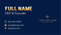 Electric Thunder Bolt Business Card Image Preview
