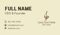 G Clef Coffee Cup Business Card Image Preview