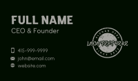 Skater Graffiti Mural Business Card Design