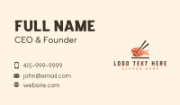 Sashimi Fish Sushi Business Card Design