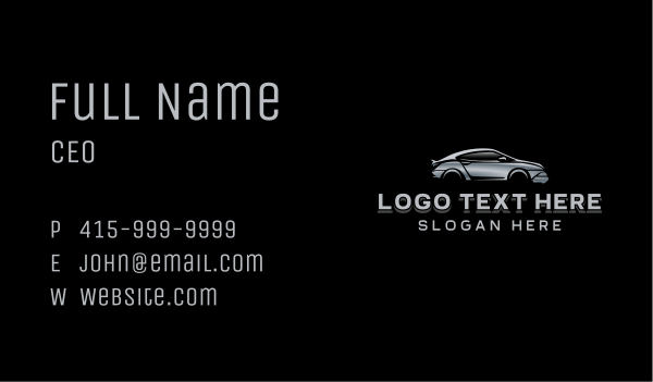 Car Auto Detailing Business Card Design Image Preview