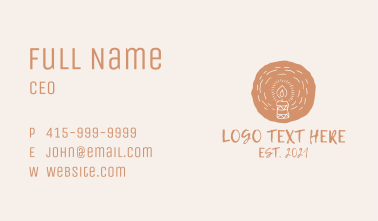 Scented Candle Glow Business Card