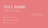 Beauty Feminine Wordmark Business Card Image Preview