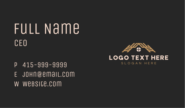 Renovation House Roofing Business Card Design Image Preview
