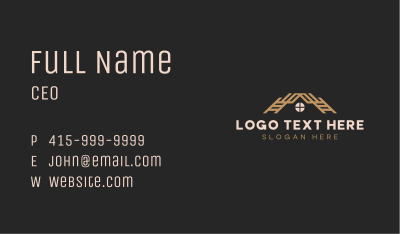 Renovation House Roofing Business Card Image Preview