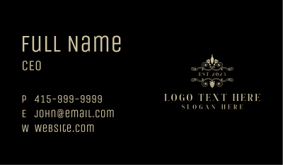 Luxury Fine Dining Winery Business Card Image Preview