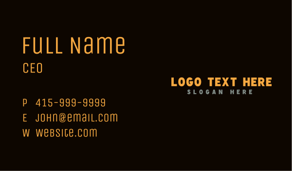 Generic Business Wordmark Business Card Design Image Preview