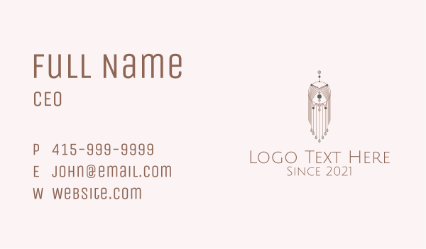 Boho Macrame Decor  Business Card Design Image Preview