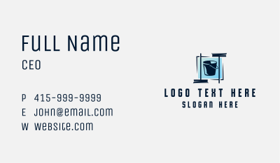 Mop Bucket Housekeeping Business Card Image Preview