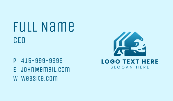 Pressure Washing Maintenance Business Card Design Image Preview