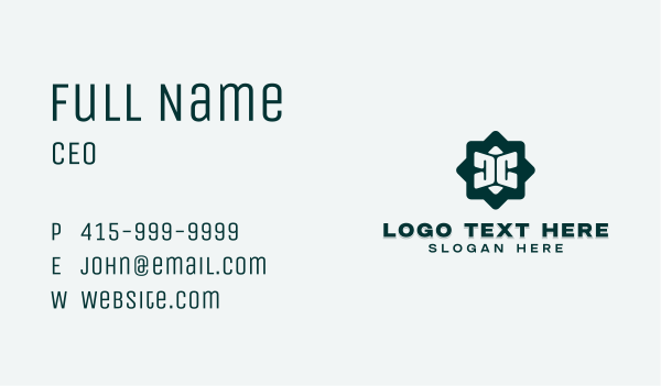 Creative Agency Letter DC Business Card Design Image Preview