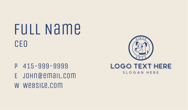 Pet Dog Kennel  Business Card Design Image Preview