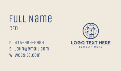 Pet Dog Kennel  Business Card Image Preview