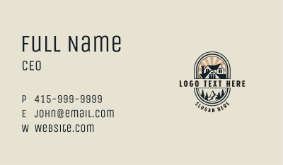 House Roofing Mountain Business Card Image Preview