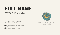 Moon Embroidery Business Card Image Preview