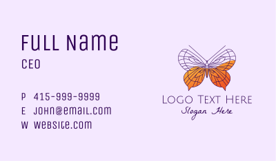 Elegant Butterfly  Business Card