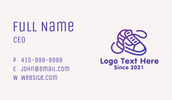 Sneaker Skate Shoes Business Card Design Image Preview