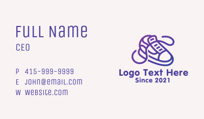 Sneaker Skate Shoes Business Card Image Preview