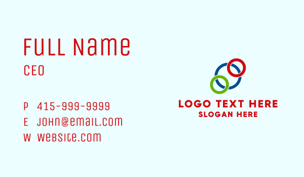 Basic Simple Rings Business Card Design Image Preview