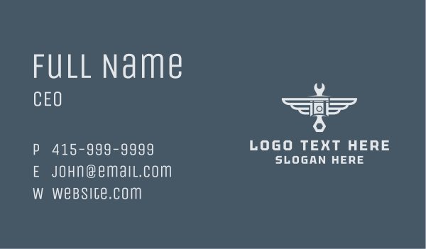 Engine Piston Repair  Business Card Design Image Preview